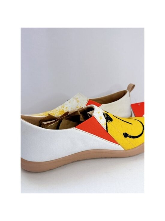 UIN Smile Always Canvas Slip-On Shoes Smiley Face Men’s Size 10 main image 4